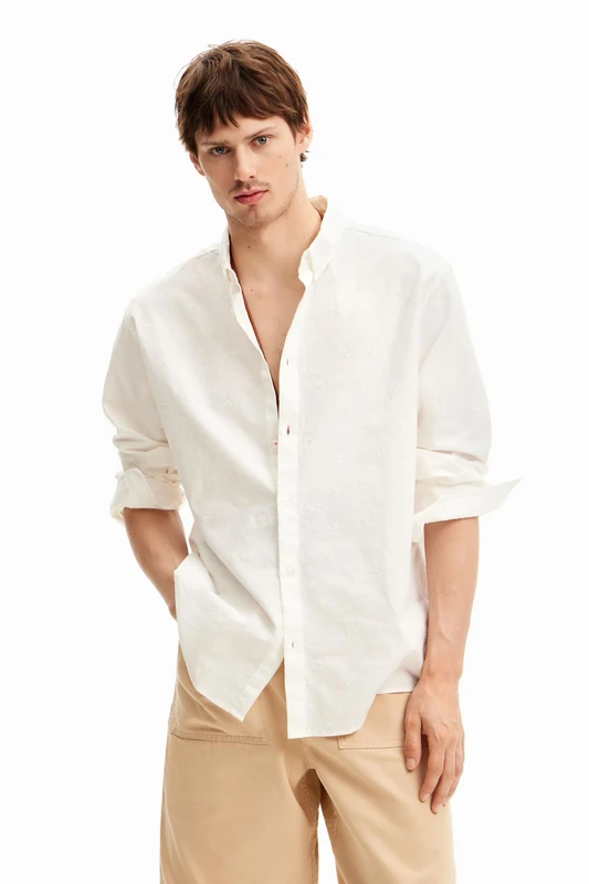 Desigual Men's Modern T-Shirt, White, XL