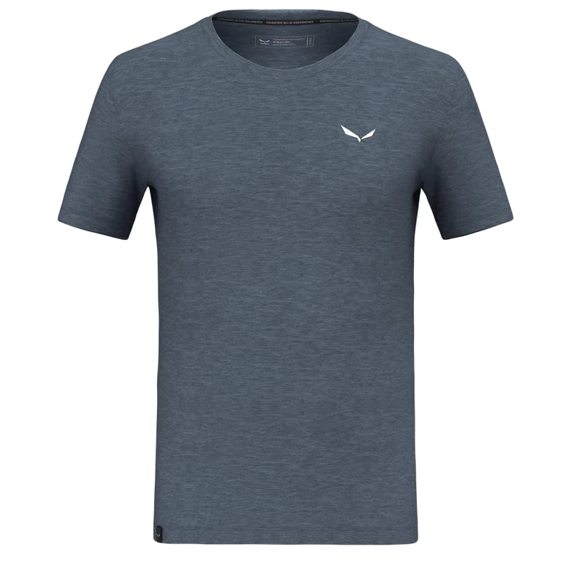 Salewa Mens Eagle Minilogo Am M T-Shirt, Java Blue, S EU