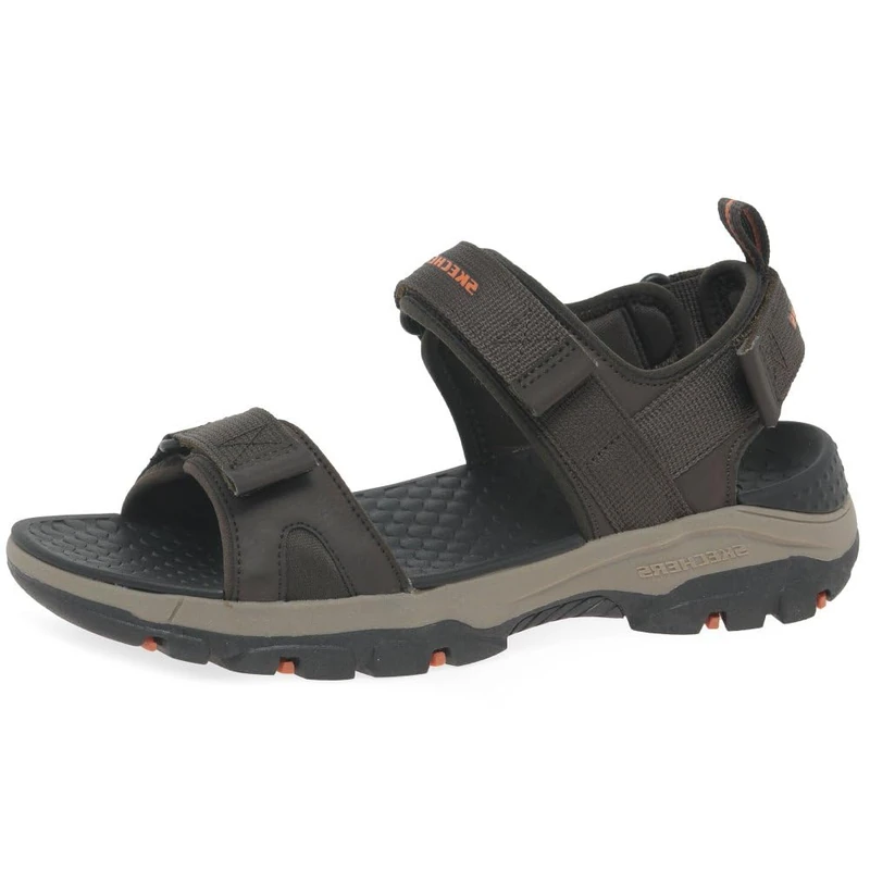 Skechers Men's Tresmen Ryer Sandals, Chocolate Mesh/Synthetic, 13 UK