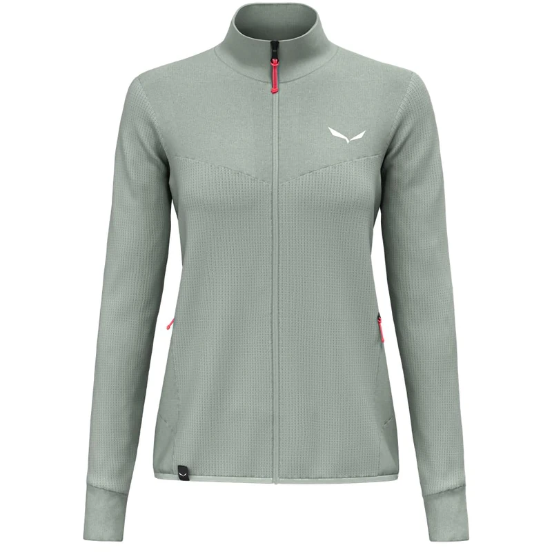 Salewa Puez Waffle Hybrid Polarlite Fleece Jacket Women, Grey, XS