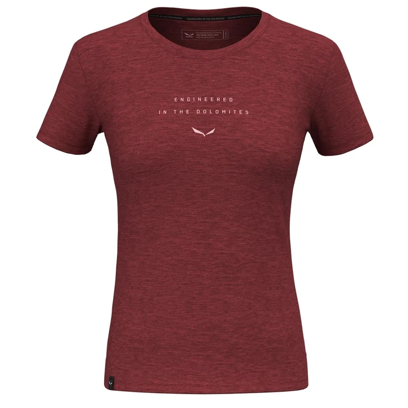 Salewa Eagle Eitd Merino T-Shirt Women, Red, XL