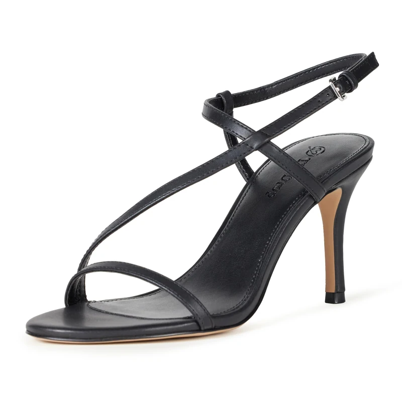 The Drop Women's Arco Strappy Heeled Sandal, Black, 5.5 UK - Image 1