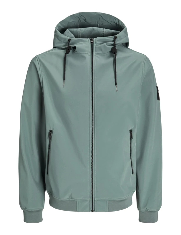 JACK & JONES Mens Jjebasic Hood Noos Softshell, Green, S UK