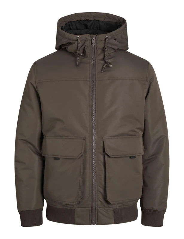 JACK & JONES Men's Jjconstruct Bomber Bomber Jacket, mulch, XL