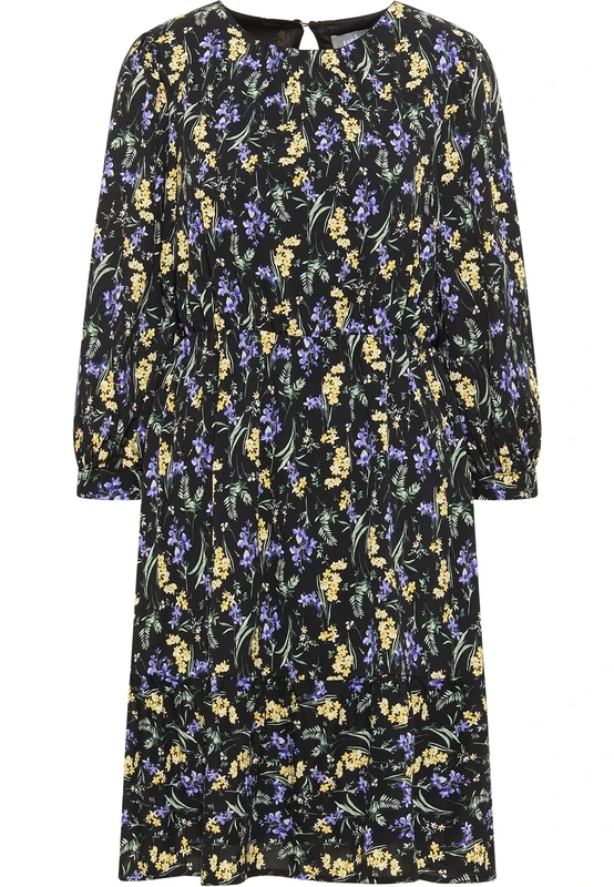 YASANNA Women's Floral Print Midi Dress, M