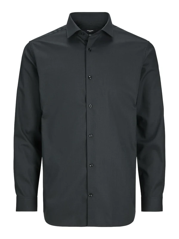 JACK & JONES Men's Jprblaparker Shirt L/S Noos Long Sleeve Shirt, Darkest Spruce/Fit: Slim fit, XXL - Image 1