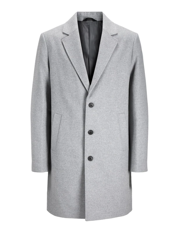 JACK & JONES Men's Jjeharrison Wool Coat Sn Wool Coat, Light Grey Mix, XL
