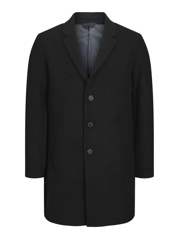 JACK & JONES Male Coat, black, XS