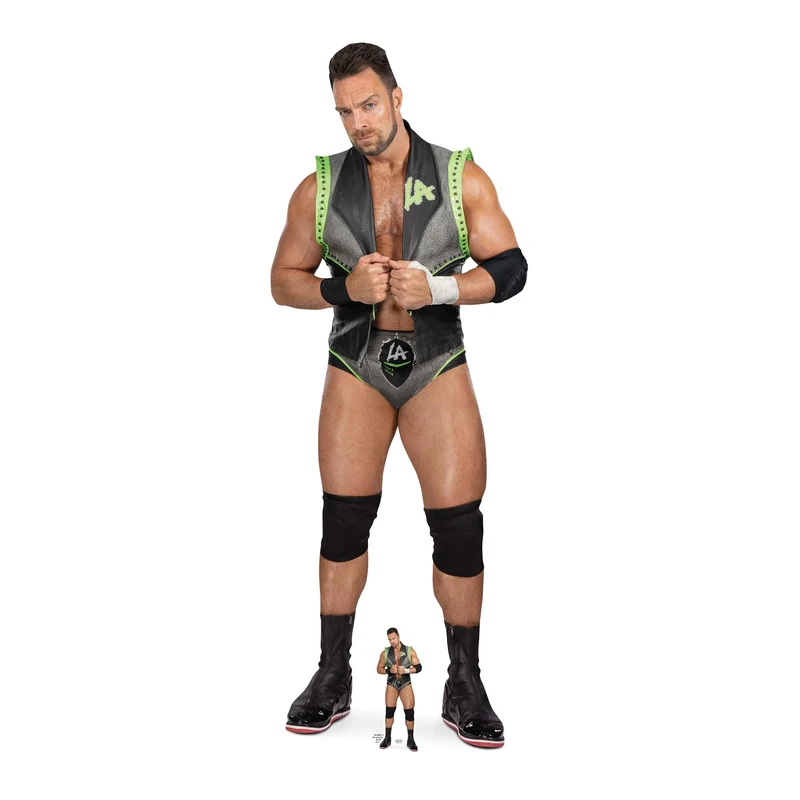 Star Cutouts SC4325 WWE LA Knight Lifesize Cardboard Cutout with Mini – Wrestling Party Decoration, Event Display & Fan Gift