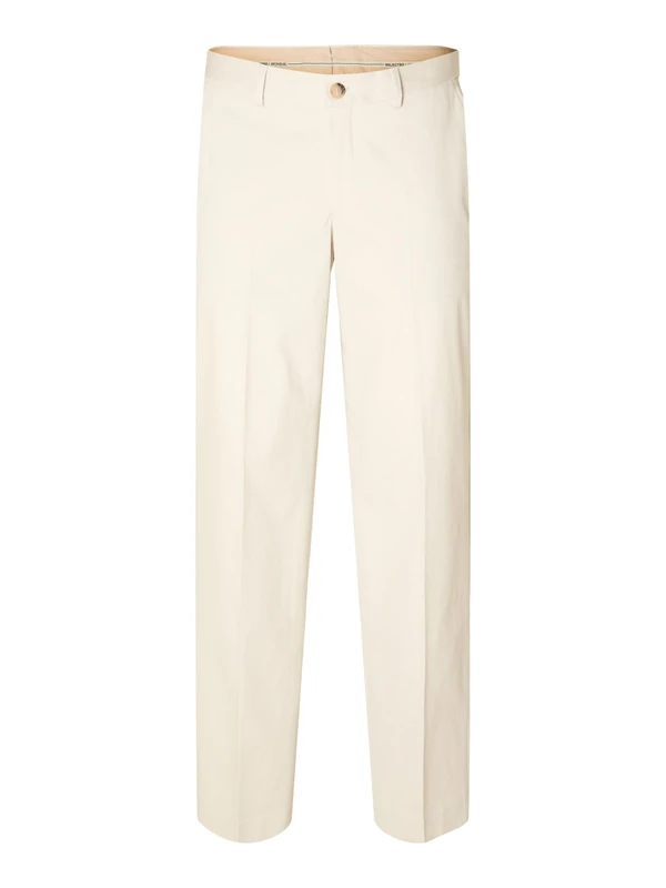SELECTED HOMME Men's Slh196-straight Gibson Chinos Trousers, Moonstruck, 32 W/32 L