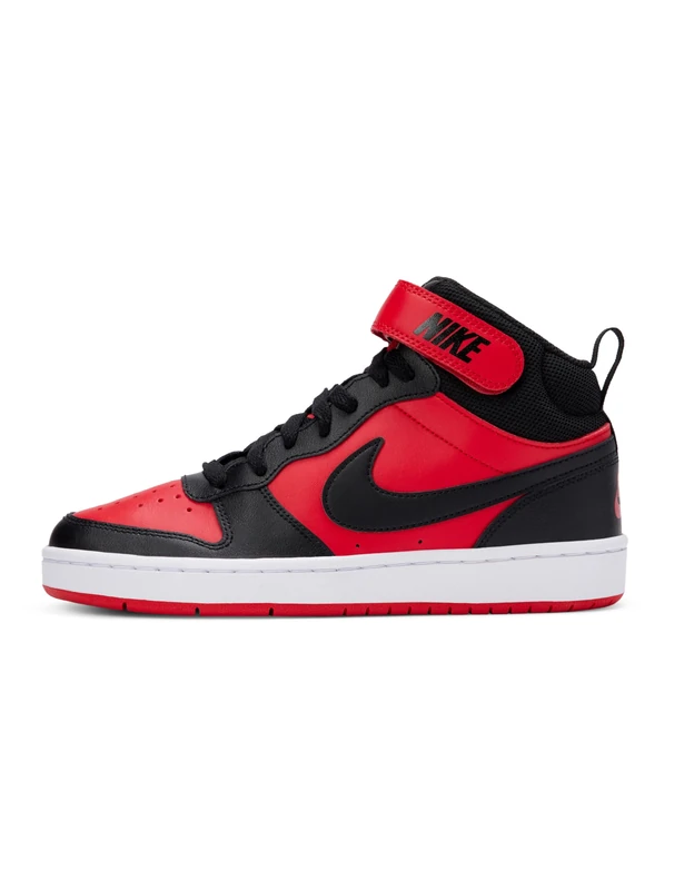 Nike Unisex Kids Court Borough Mid 2 Gs Sneaker, University Red Black White, 6.5 UK
