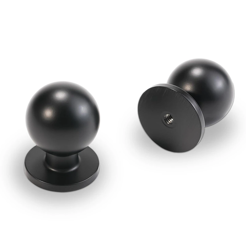 POVEFONK 20 Pack Matte Black Kitchen Cabinet Knobs Black Drawer Knobs Kitchen Cabinet Hardware Zinc Alloy Handles Drawer Knobs Dresser Handles