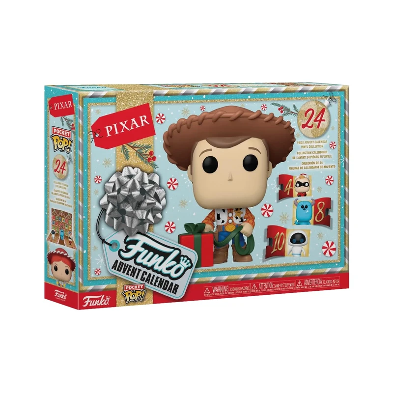Funko Advent Calendar: Pixar 2024 - Pixar Collection - 24 Days Of Surprise - Collectable Vinyl Mini Figures - Mystery Box - Gift Idea - Holiday Xmas for Girls, Boys & Kids