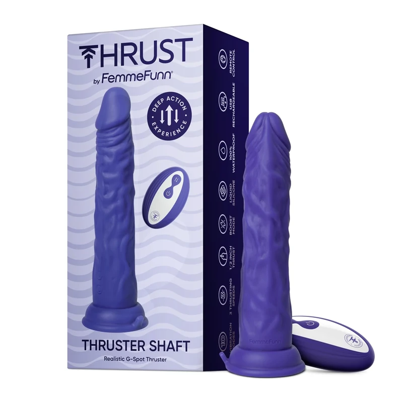 Femmefunn Thruster Shaft Dark Purple One Size