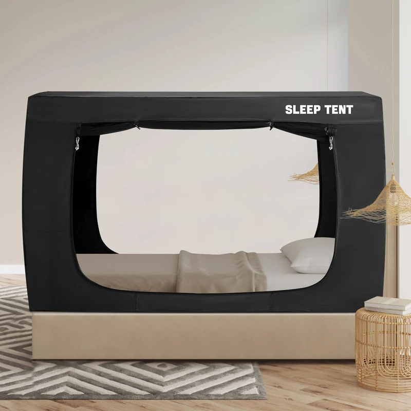 YAVIL Twin Bed Canopy Tent for Kids and Adults - Portable Indoor Dream Tent With 70% Blackout