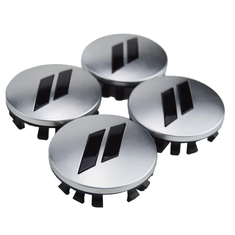 (Set of 4) 63mm=2.5 inches // Slash Wheel Center Cap Covers HubCap Emblem Badge Trim for Dodge Charger Challenger Durango Hornet Dart R/T SRT Magnum Nitro Journey Caliber Avenger and Ram and Jeep