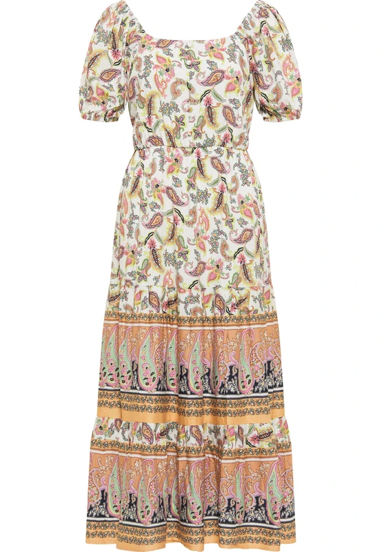 isha Women's Paisley Print Midi Dress, M