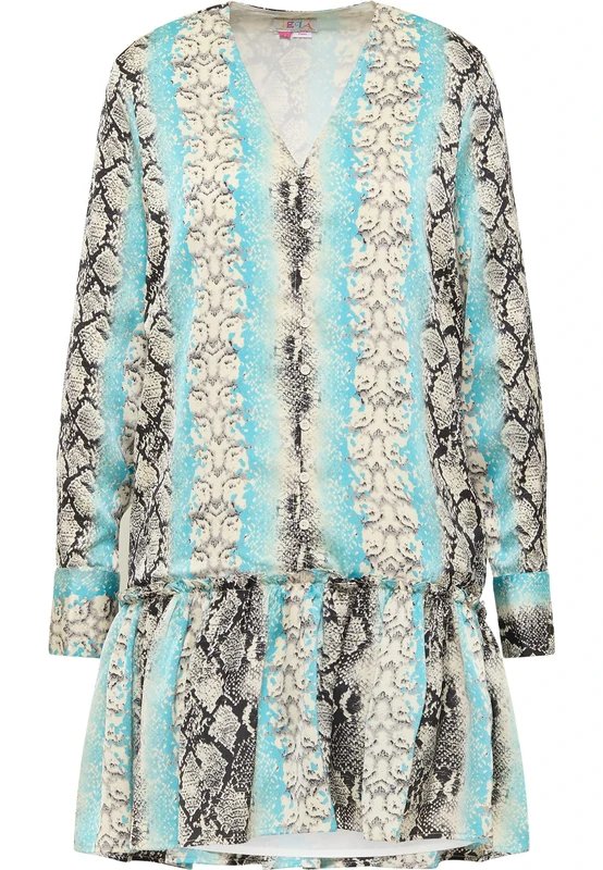 isha Women's Reptile Print Dress, L