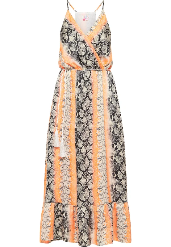 isha Women's Snake Print Maxi Dress, M