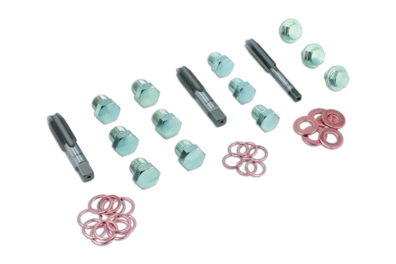 Laser 8701 Oil Drain Plug Repair Kit 39pc