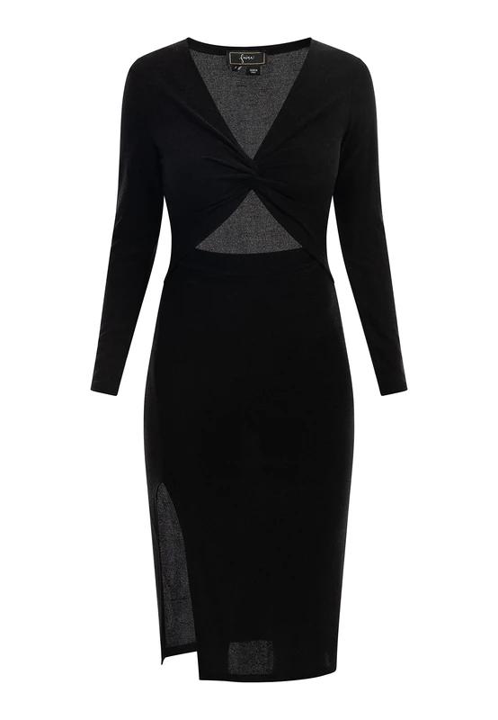 SIDONA Women's Evening Dress with Shiny Yarn, XL