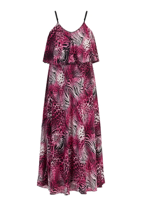 nelice Women's Maxi Dress with Animal Print, S