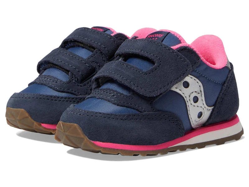 Saucony Originals Baby Jazz Hl Sneaker, Navy/Silver/Pink, 6.5 UK Child - Image 1