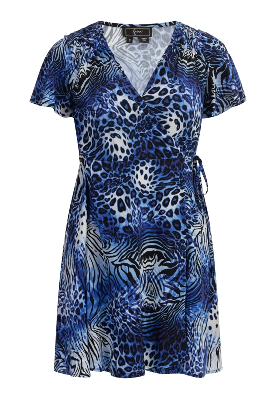 nolie Women's Mini Dress with Animal Print, M