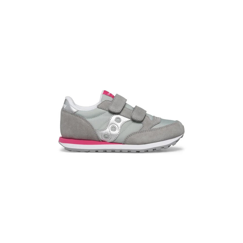 Saucony Originals Jazz Double Hl Sneaker, Grey/Silver/Pink, 13.5 UK