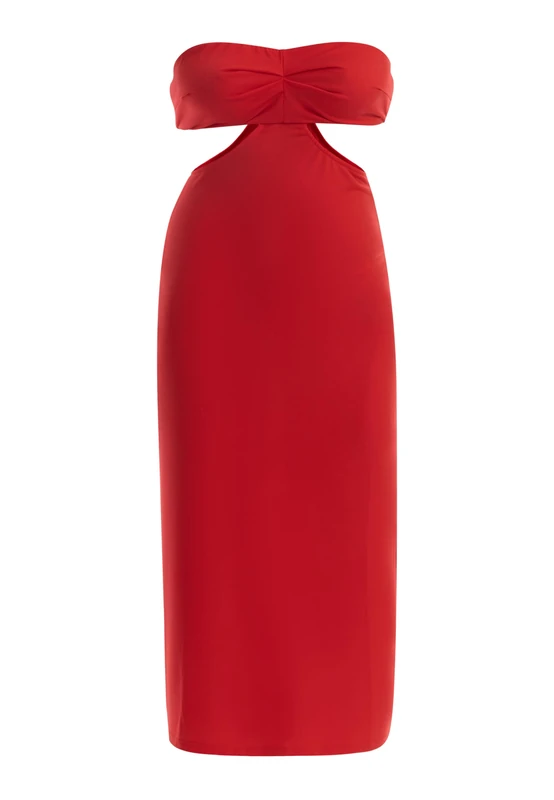 nolie Women's midi Dress with Cutouts, L