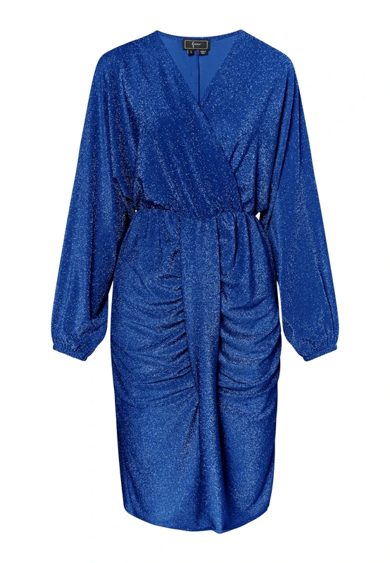 NAEMI Women's Evening Dress with Shiny Yarn, S