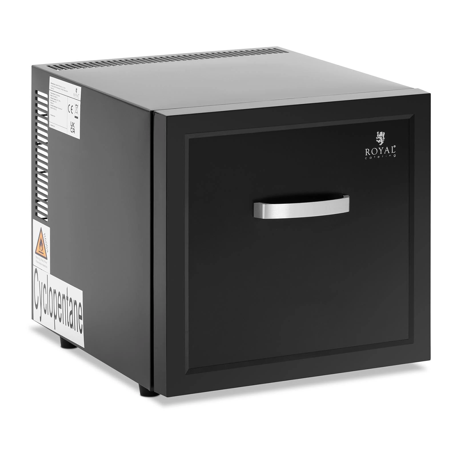 Royal Catering RCGK-MBD21L Mini Bar 19L Drawer Black Hotel Mini Bar Fridge Hotel Fridge