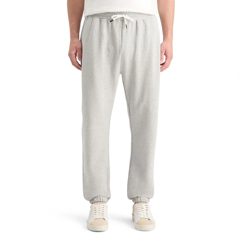 Scotch & Soda Men's Essential Badge Logo Sweatpant, Grey Melange, XL