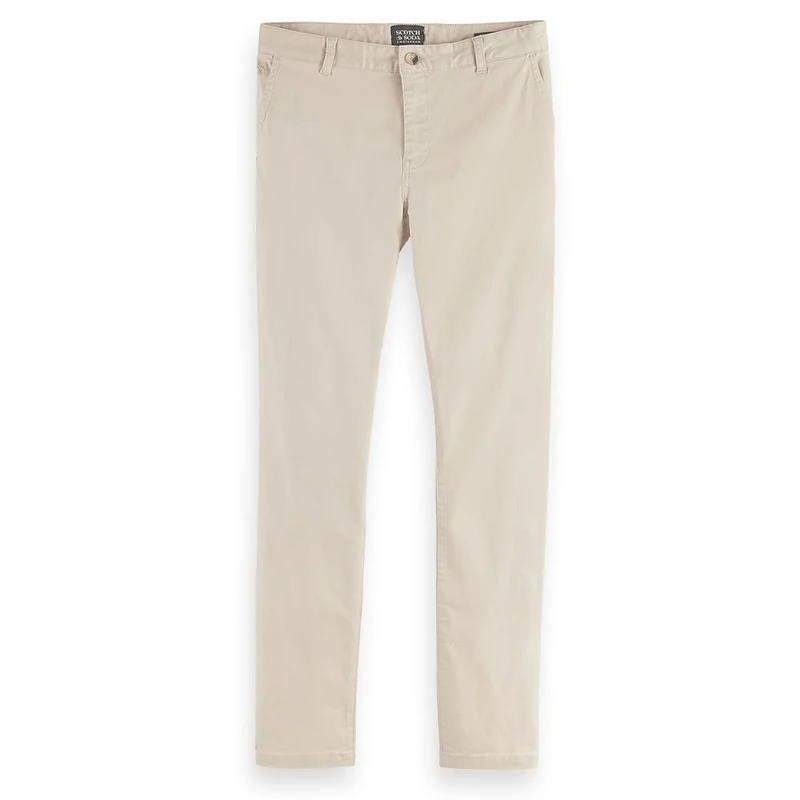 Scotch & Soda Men's Essential Regular Slim Fit Stretch Cotton Chino Pants, Parchment 7347, 29 W/32 L - Image 1