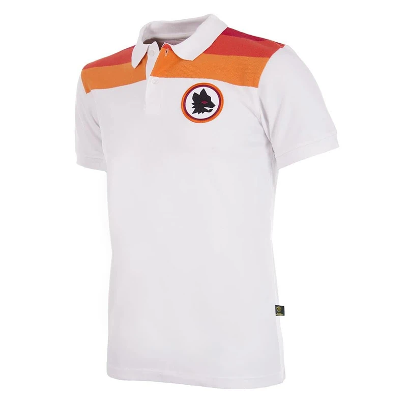 AS Roma Men's Polo Shirt, 1979-80 Away, M