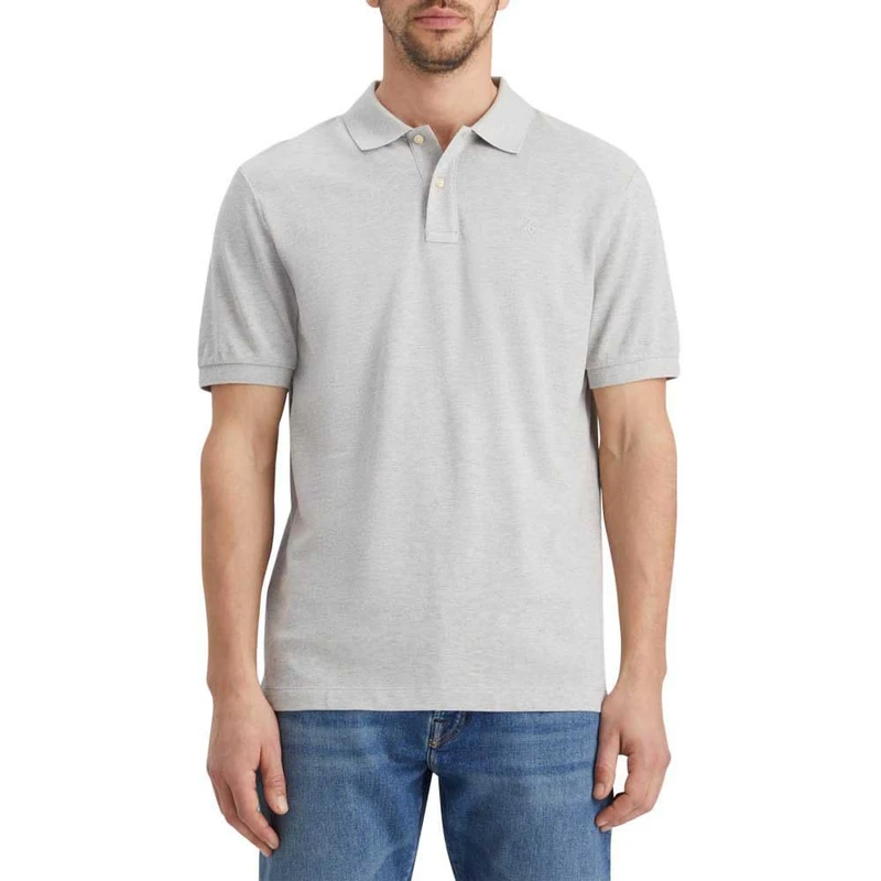 Scotch & Soda Core - Logo Pique Polo Grey Melange