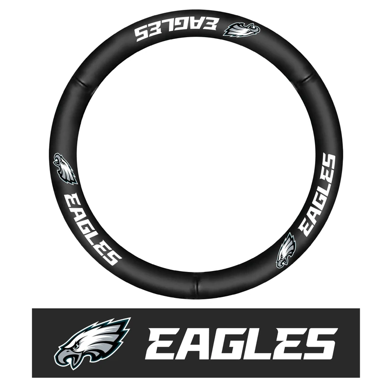 NFL - Philadelphia Eagles GLSTEERCOVER-Philadelphia Eagles Genuine Leather Steering Wheel Cover