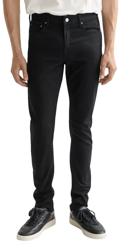Scotch & Soda Men Skim Skinny-Fit Jeans Casual Trousers, Stay Black, 38-34
