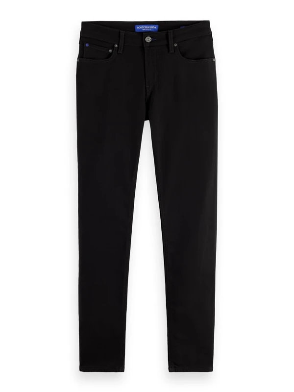 Scotch & Soda Men Skim Skinny-Fit Jeans Casual Trousers, Stay Black, 28-30