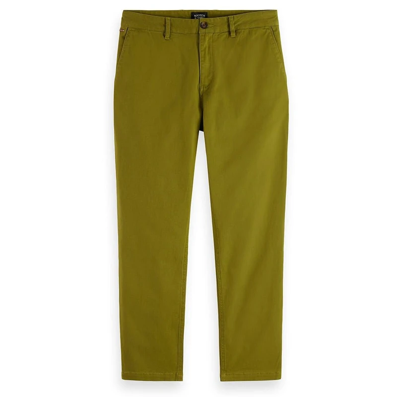 Scotch & Soda Men's Chino Pants Drift Chino, Green (Moss Green), 31 W/34 L