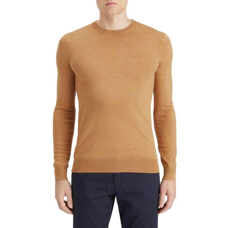Scotch & Soda Mens Viscose Pullover Sweater, Light Camel, M UK