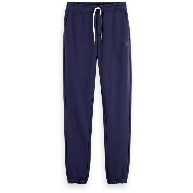 Scotch & Soda Mens Essential Badge Logo Sweatpants, Night, S UK