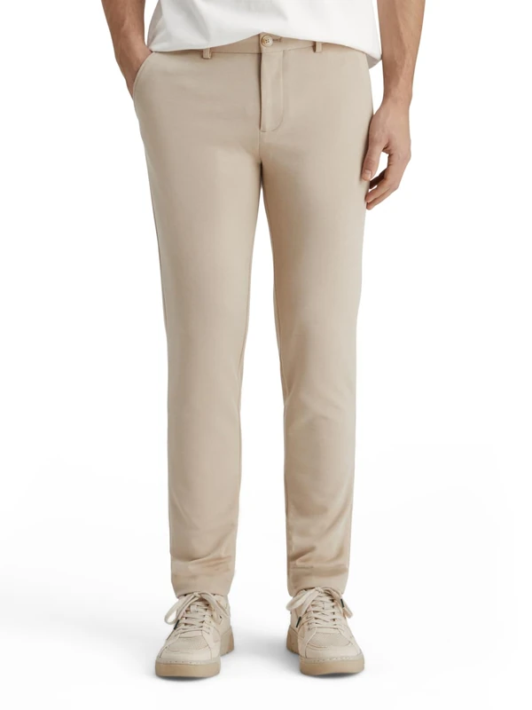 Scotch & Soda Men's Mott Chino, Parchment Melange, 33-34 - Image 1