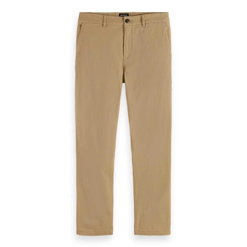 Scotch & Soda Men's Core Drift Cotton Blend Twill Chino Pants, Sand 0137, 31 W/32 L