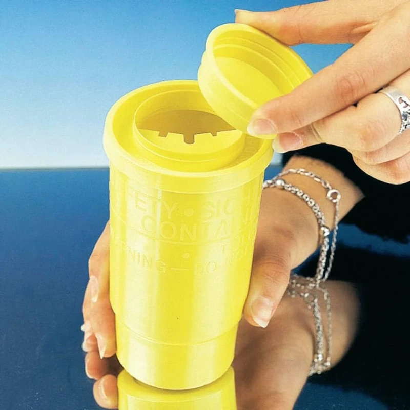 NetPeppers NP-Fiber-DISCCONT Drop Bin for Fibreglass Scraps Yellow Pack of 1 - Image 1