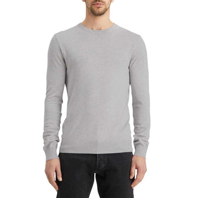 Scotch & Soda Men's Viscose Pullover Sweater, Grey Melange, M