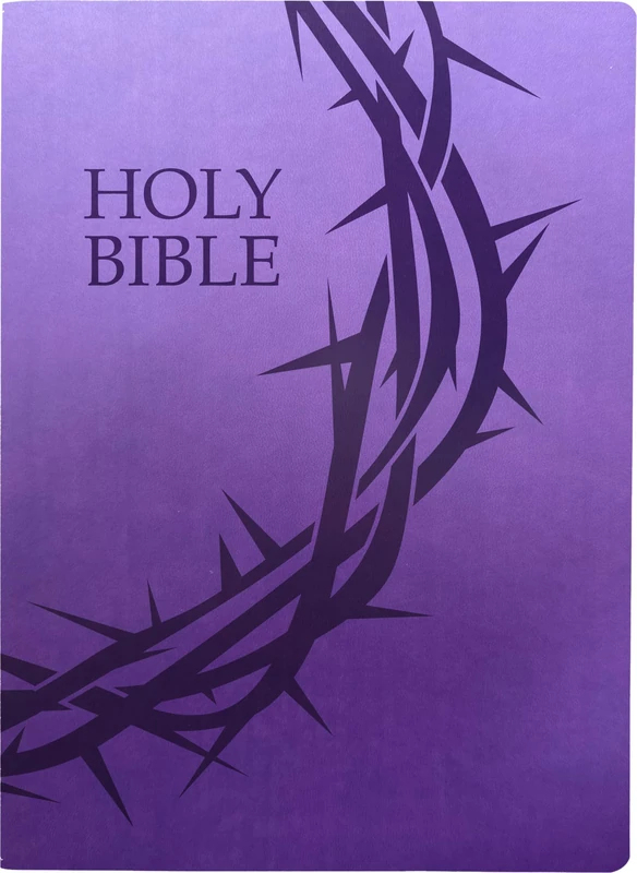 KJV Holy Bible, Crown of Thorns Design, Large Print, Royal Purple Ultrasoft: (Red Letter, 1611 Version) (King James Version Sword Bible)