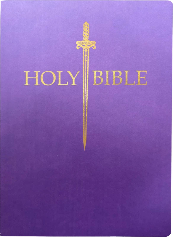 KJV Sword Bible, Large Print, Royal Purple Ultrasoft: (Red Letter, 1611 Version) (King James Version Sword Bible)