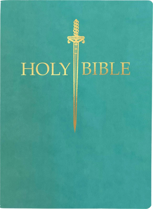 KJV Sword Bible, Large Print, Coastal Blue Ultrasoft: (Red Letter, Teal, 1611 Version) (King James Version Sword Bible)