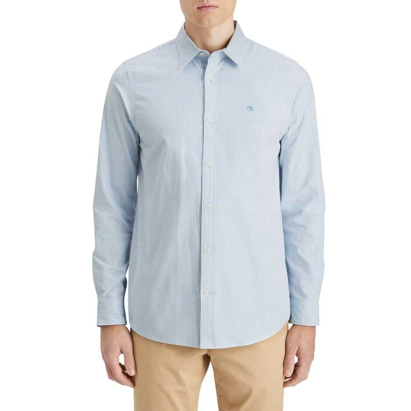 Scotch & Soda Men's Core-Oxford Shirt, Blue Stripe, S
